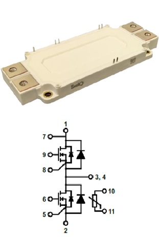 QSiC 1200V SiC Half-Bridge Module